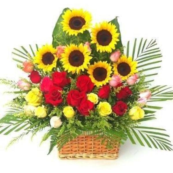 Tropical Joy Flowers_Basket